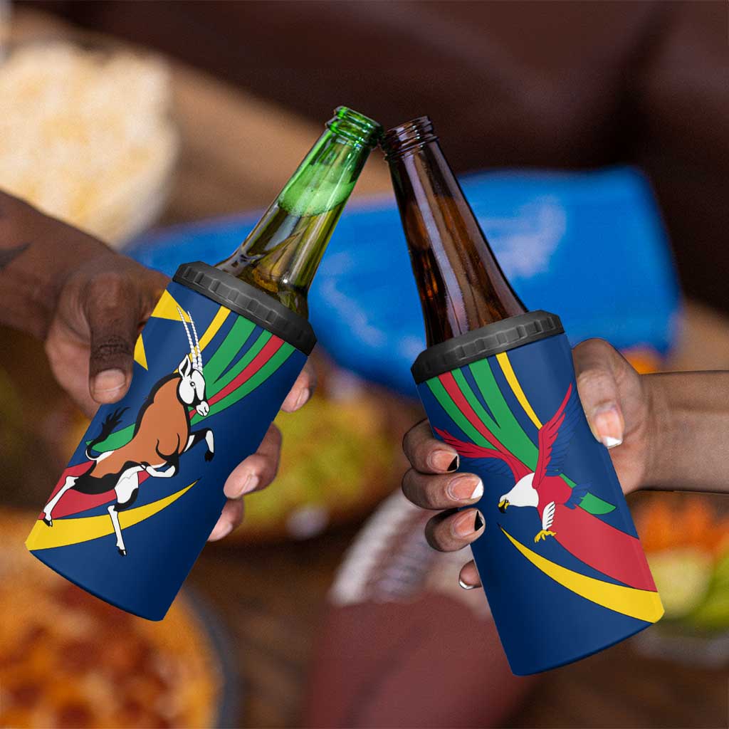 African Fish Eagle Namibia 4 in 1 Can Cooler Tumbler Gemsbok Supporters Style TS04