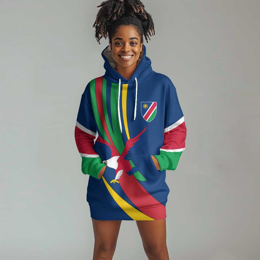 African Fish Eagle Namibia Hoodie Dress Gemsbok Supporters Style TS04