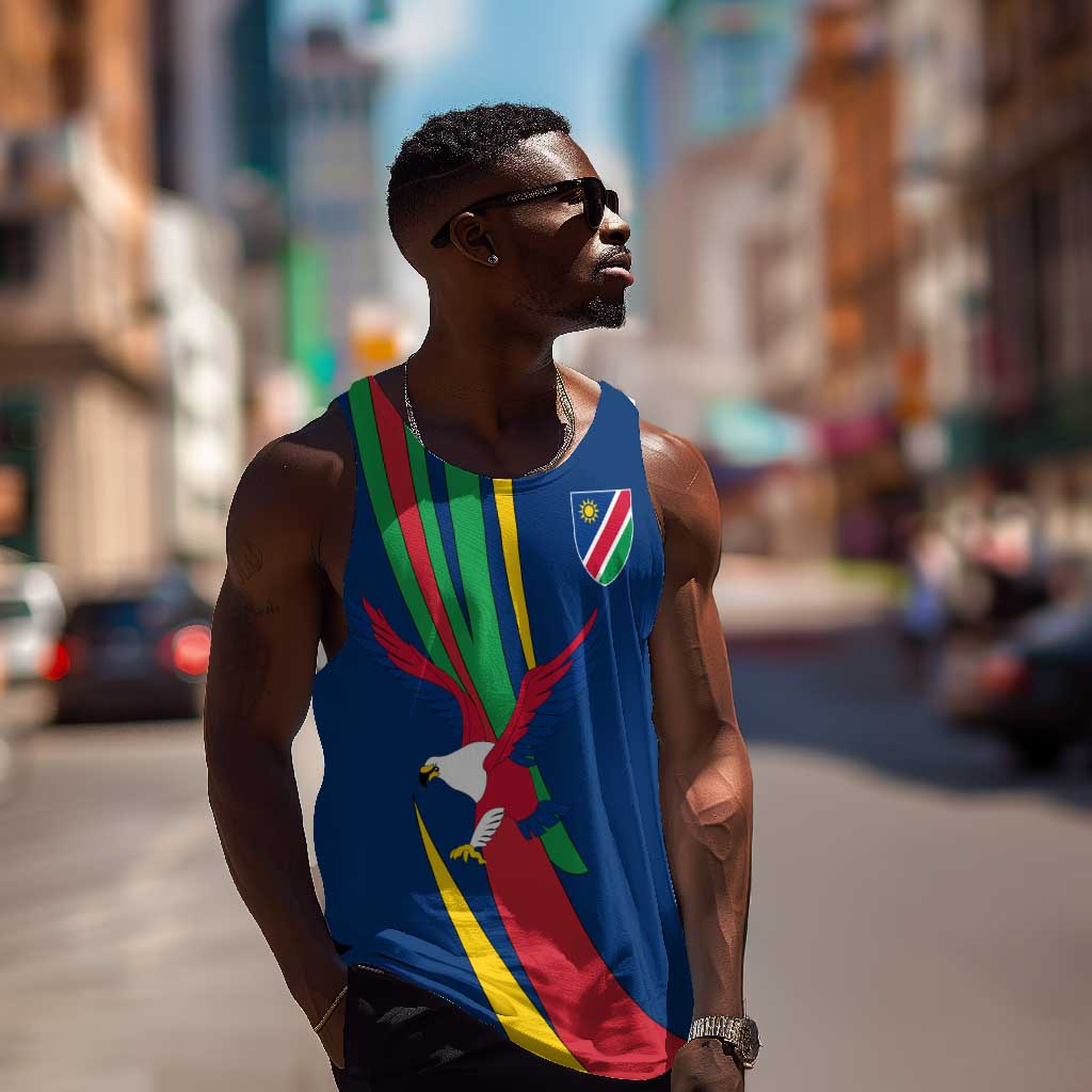 African Fish Eagle Namibia Men Tank Top Gemsbok Supporters Style TS04