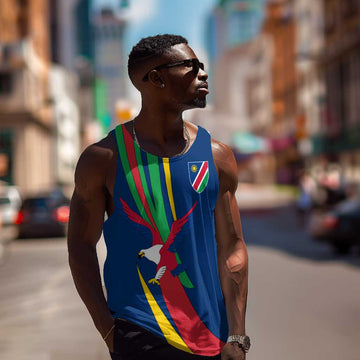 African Fish Eagle Namibia Men Tank Top Gemsbok Supporters Style TS04