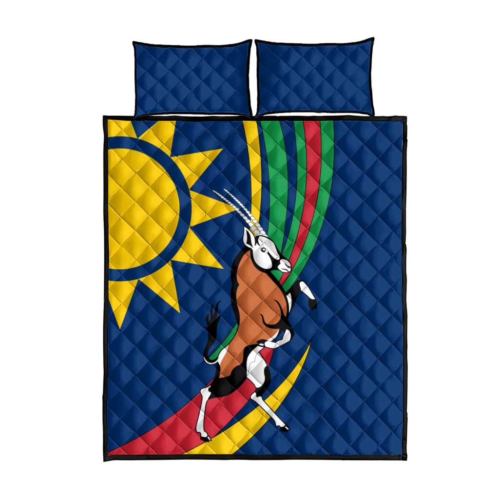 African Fish Eagle Namibia Quilt Bed Set Gemsbok Supporters Style TS04