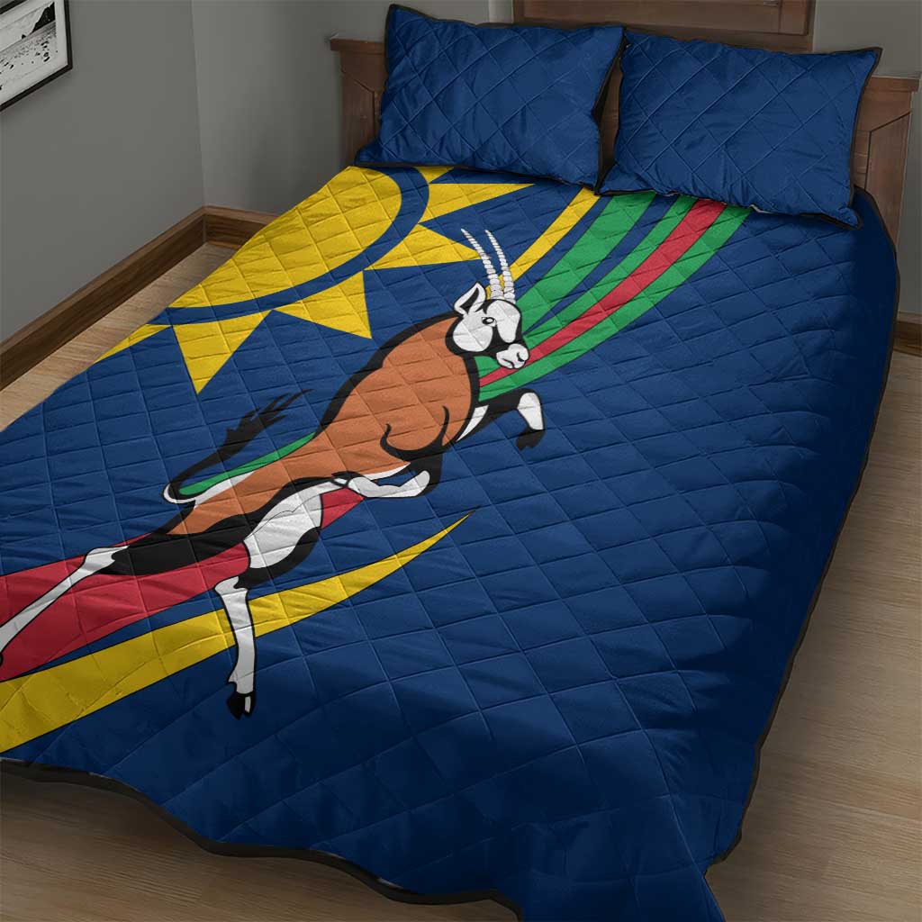 African Fish Eagle Namibia Quilt Bed Set Gemsbok Supporters Style TS04