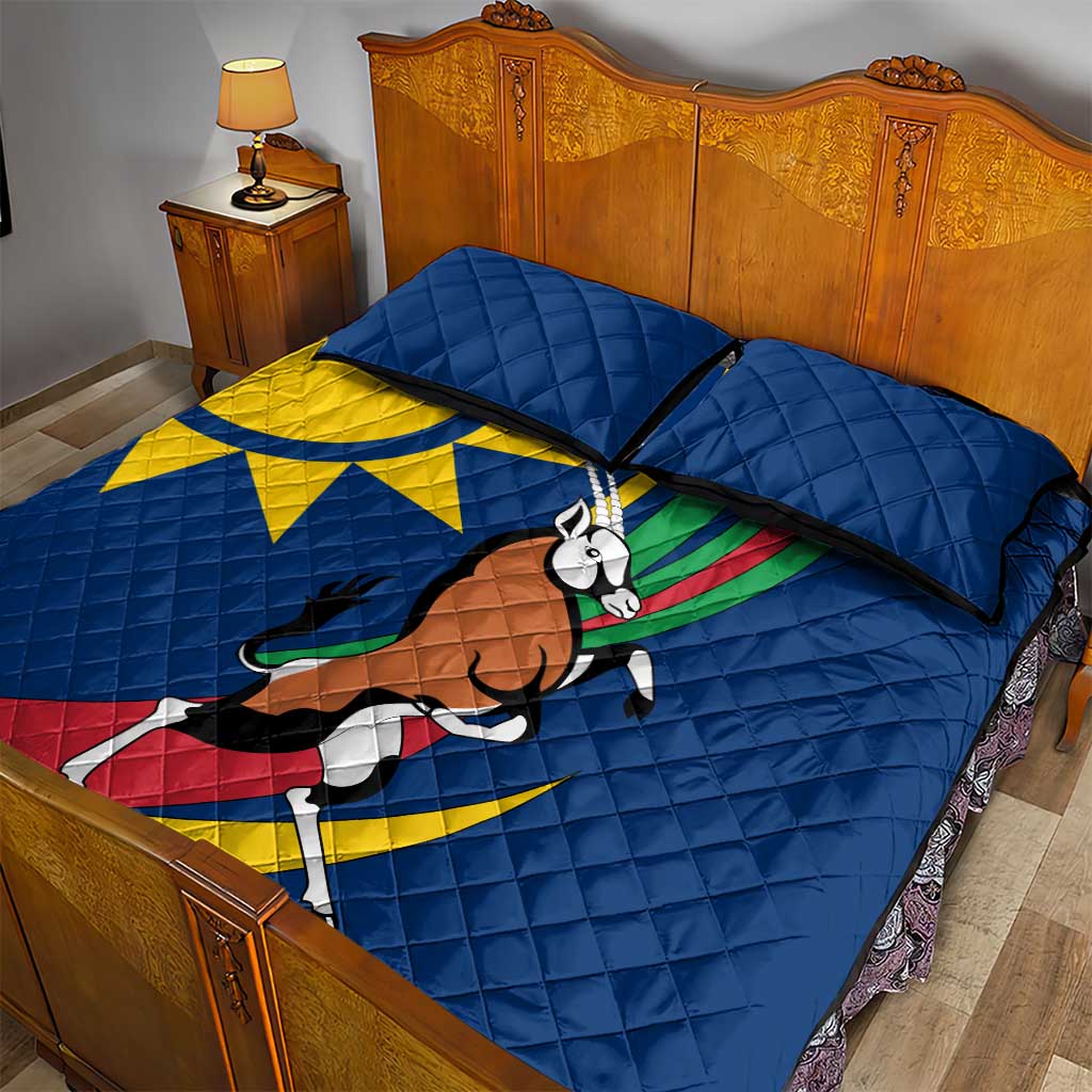 African Fish Eagle Namibia Quilt Bed Set Gemsbok Supporters Style TS04