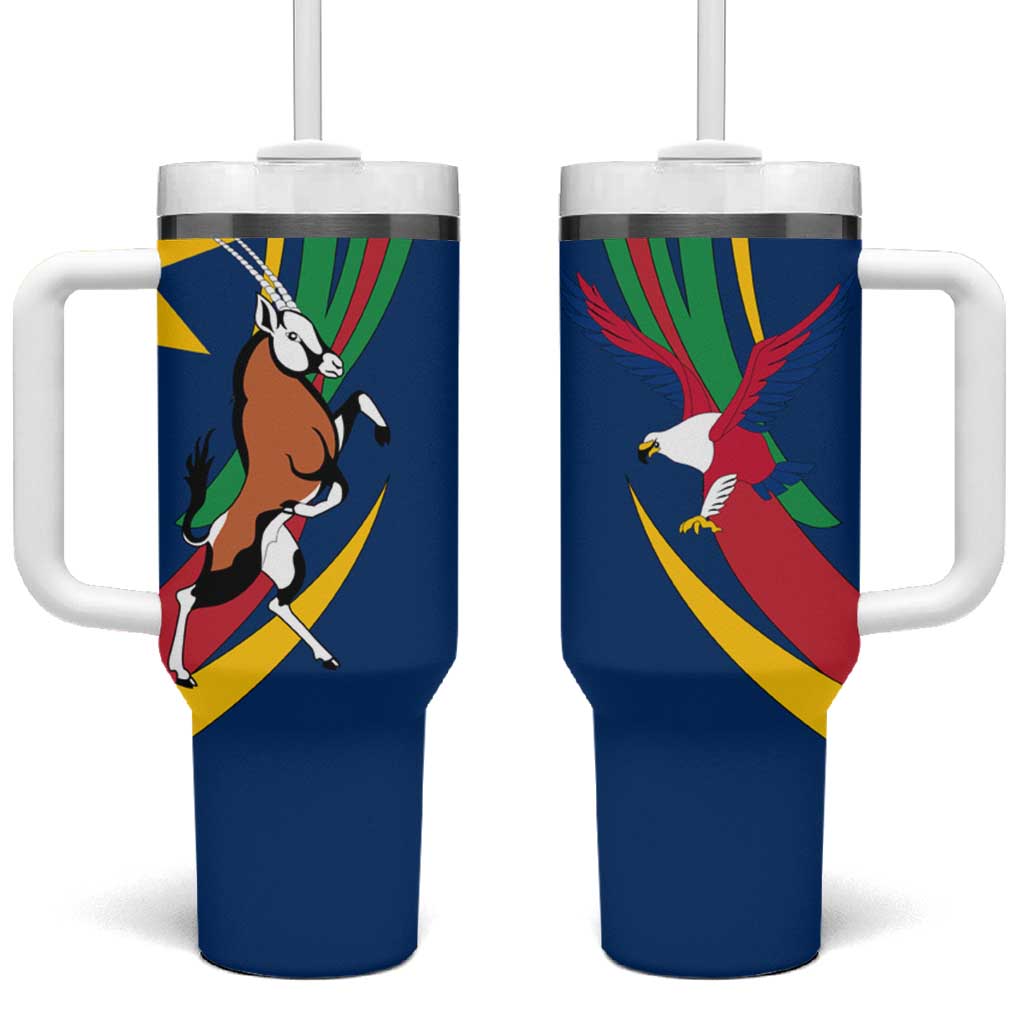 African Fish Eagle Namibia Tumbler With Handle Gemsbok Supporters Style TS04