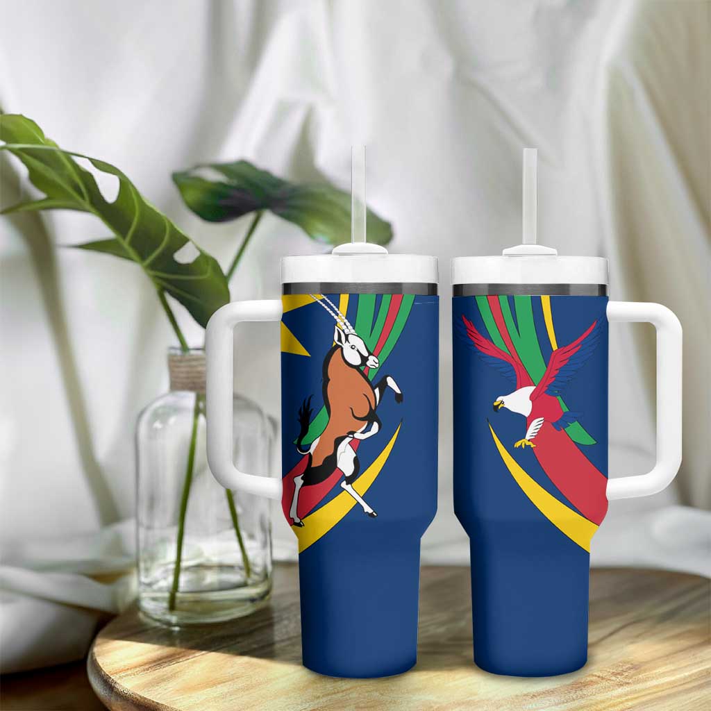 African Fish Eagle Namibia Tumbler With Handle Gemsbok Supporters Style TS04