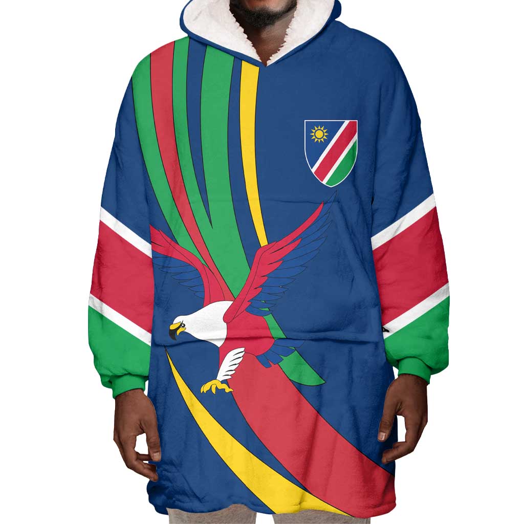 African Fish Eagle Namibia Wearable Blanket Hoodie Gemsbok Supporters Style TS04