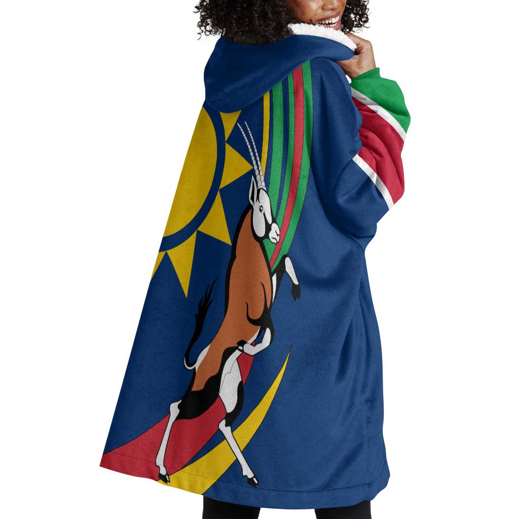 African Fish Eagle Namibia Wearable Blanket Hoodie Gemsbok Supporters Style TS04