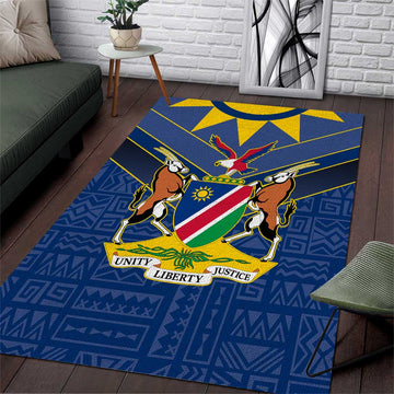 Namibia Yellow Sun Area Rug Sporty Style with Traditional Patterns TS04