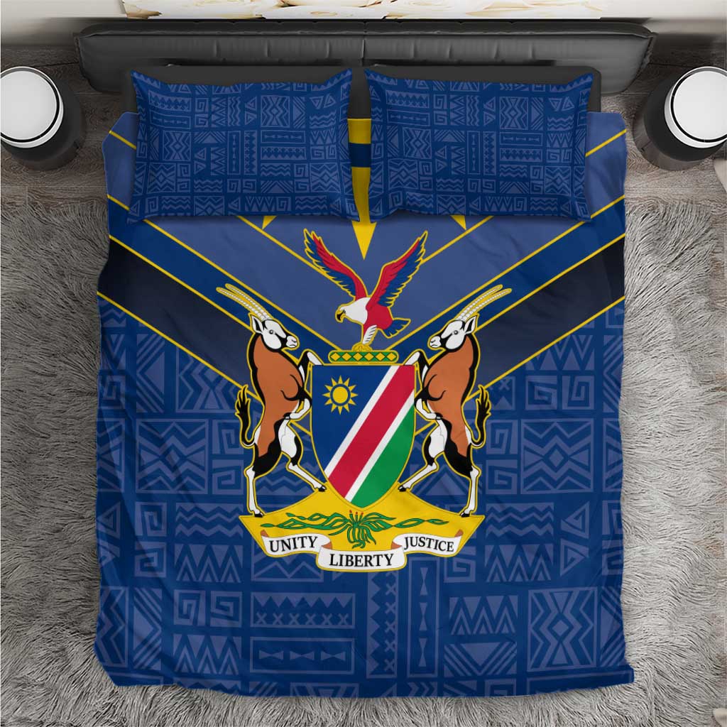Namibia Yellow Sun Bedding Set Sporty Style with Traditional Patterns TS04