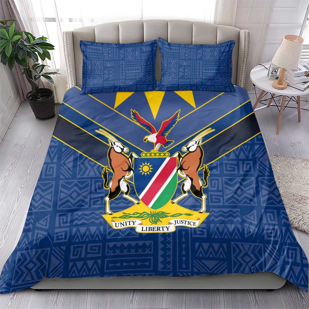 Namibia Yellow Sun Bedding Set Sporty Style with Traditional Patterns TS04