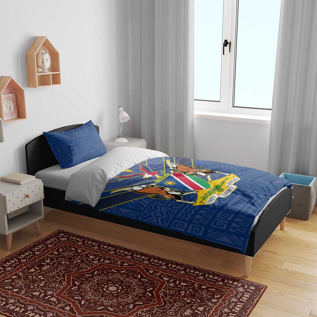Namibia Yellow Sun Bedding Set Sporty Style with Traditional Patterns TS04