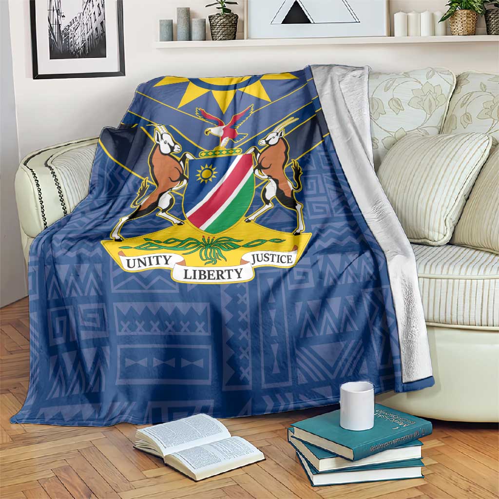 Namibia Yellow Sun Blanket Sporty Style with Traditional Patterns TS04