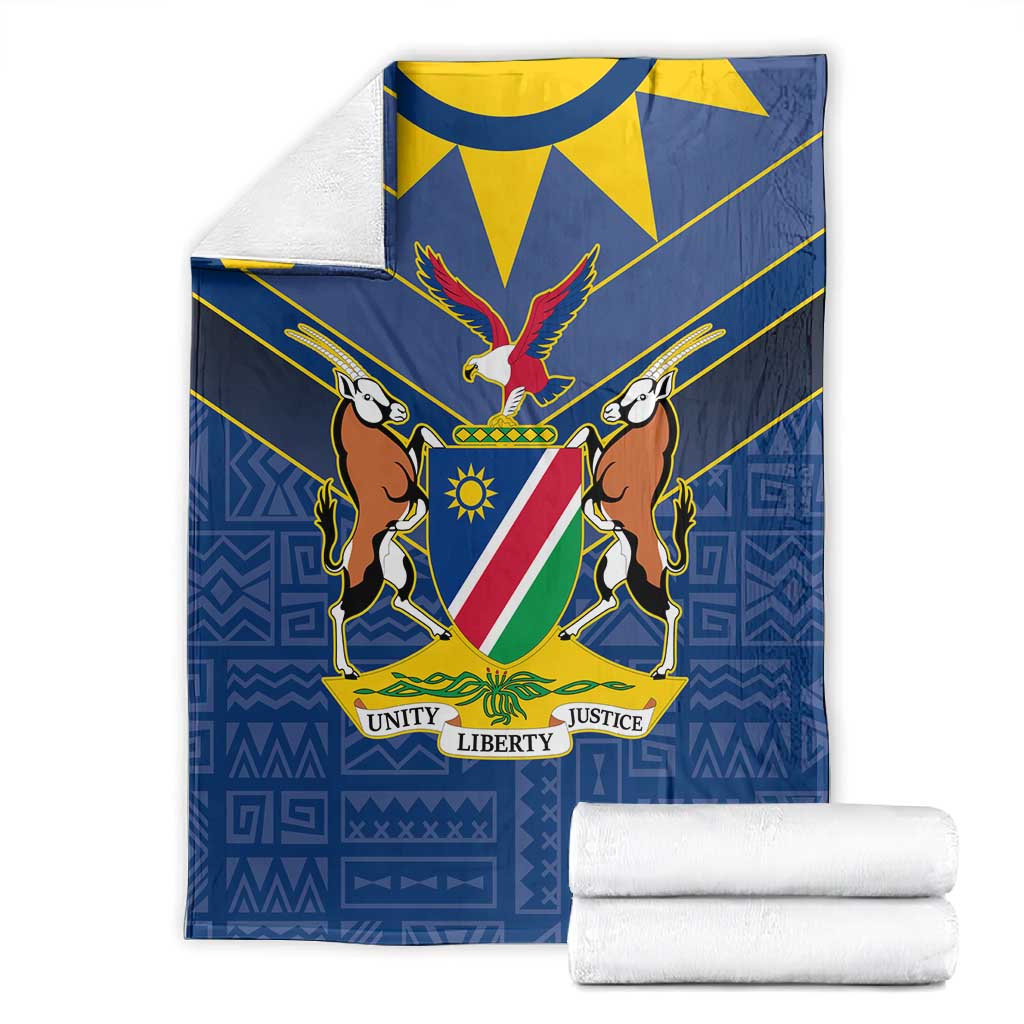 Namibia Yellow Sun Blanket Sporty Style with Traditional Patterns TS04