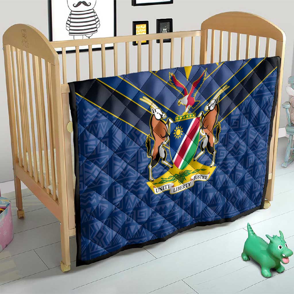 Namibia Yellow Sun Quilt Sporty Style with Traditional Patterns TS04