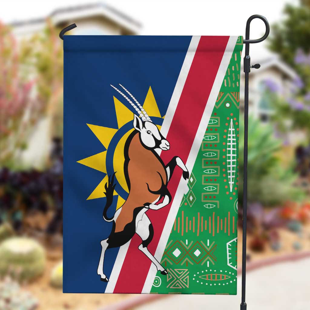 Namibia Gemsbok Garden Flag Flag Design with African Patterns TS04