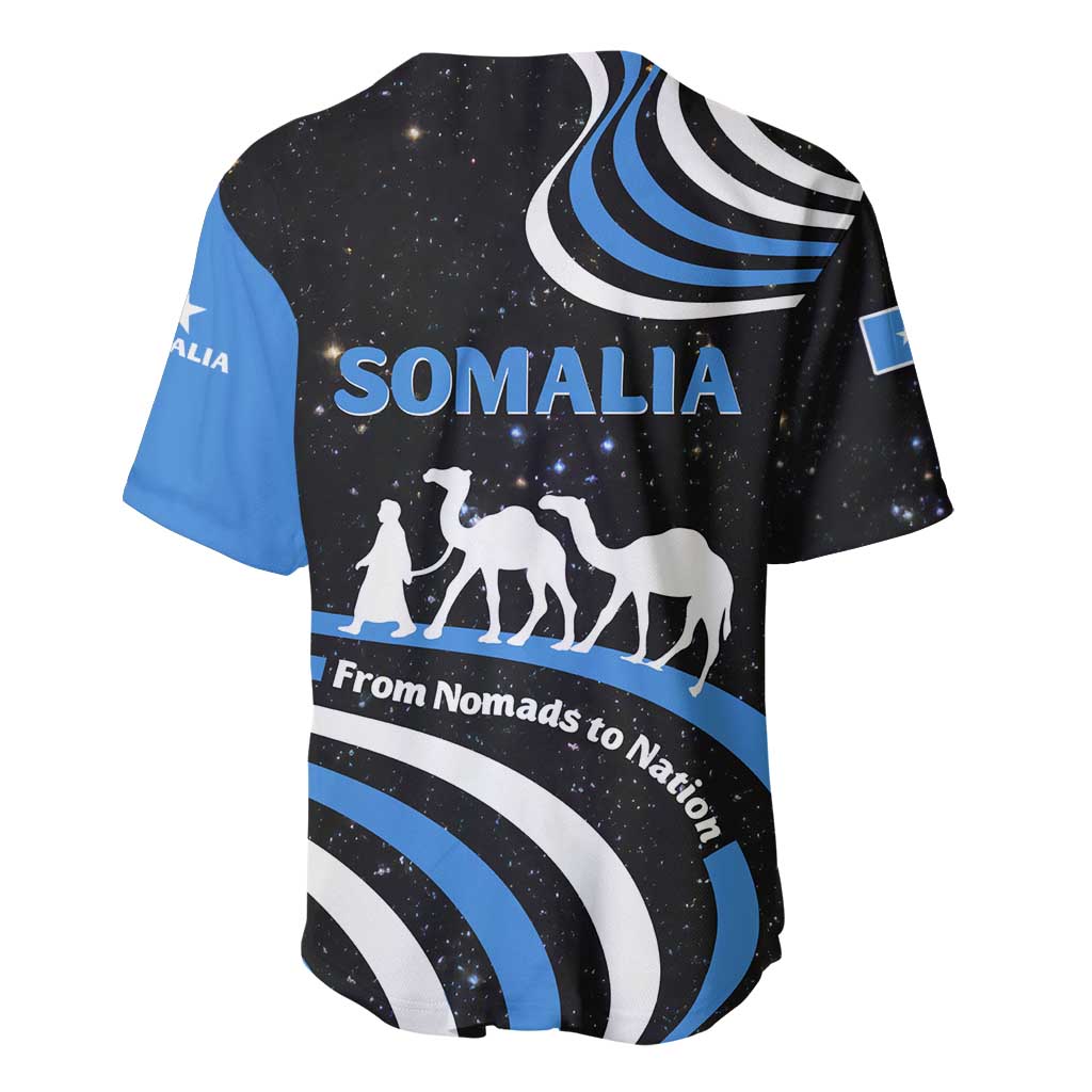 Somalia Baseball Jersey with From Nomads to Nation Camel Galaxy Flag Spirit TS04