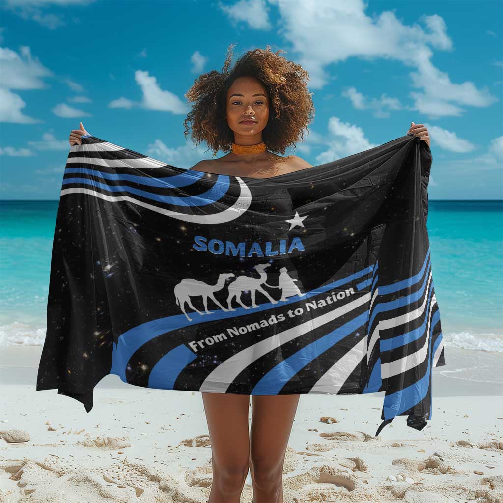Somalia Sarong with From Nomads to Nation Camel Galaxy Flag Spirit TS04