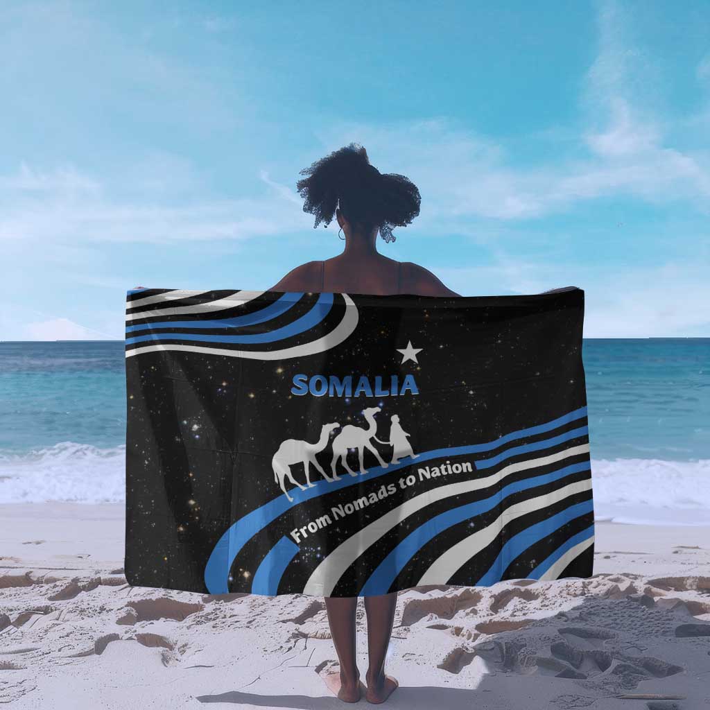 Somalia Sarong with From Nomads to Nation Camel Galaxy Flag Spirit TS04
