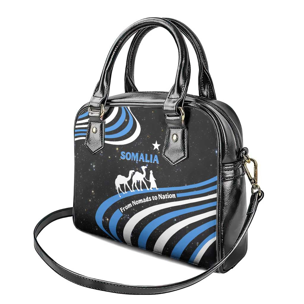 Somalia Shoulder Handbag with From Nomads to Nation Camel Galaxy Flag Spirit TS04