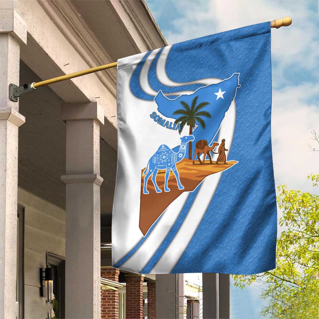 Somalia Garden Flag with Camel Desert Map Palm Tree Heritage Spirit TS04