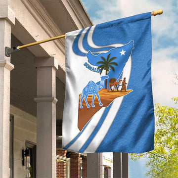 Somalia Garden Flag with Camel Desert Map Palm Tree Heritage Spirit TS04