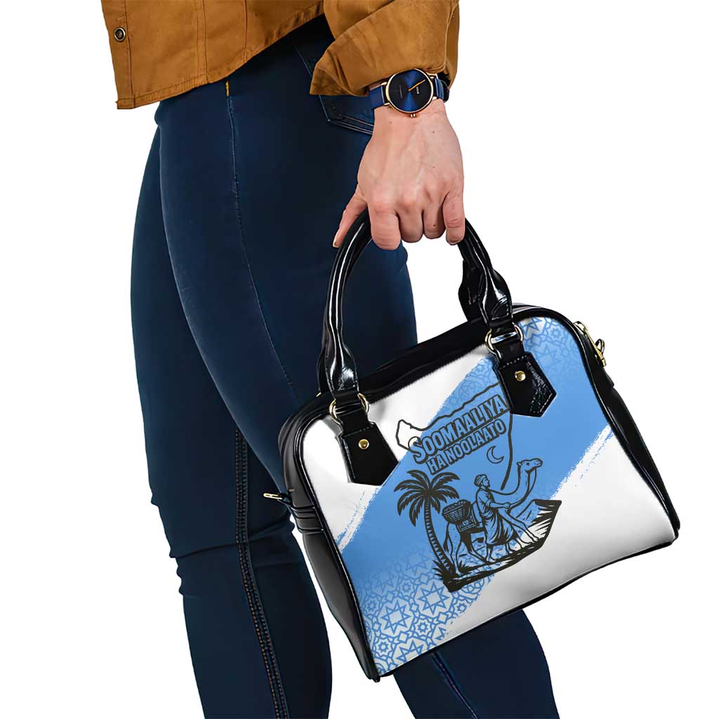 Somalia Shoulder Handbag with Soomaaliya Ha Noolaato Nomad Moon Flag Spirit TS04