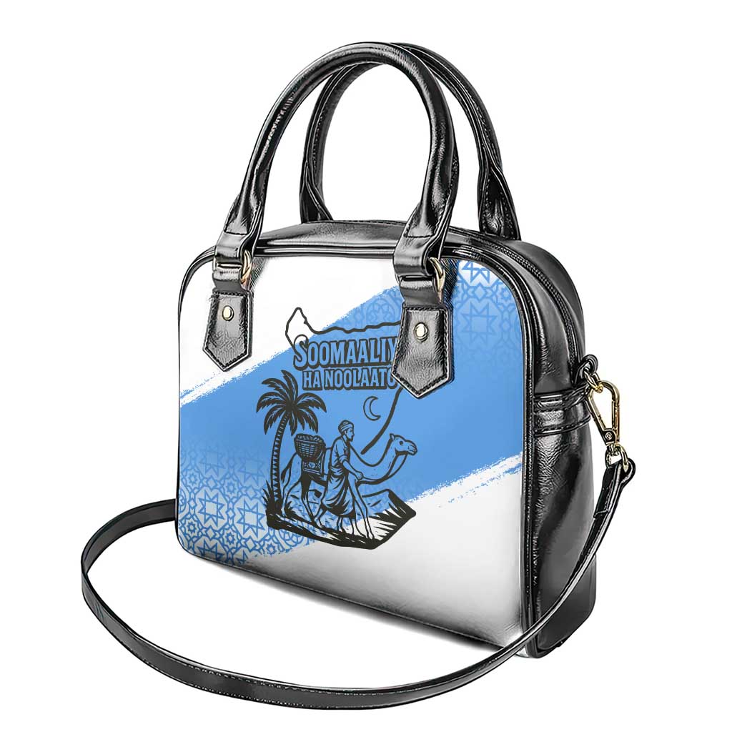 Somalia Shoulder Handbag with Soomaaliya Ha Noolaato Nomad Moon Flag Spirit TS04