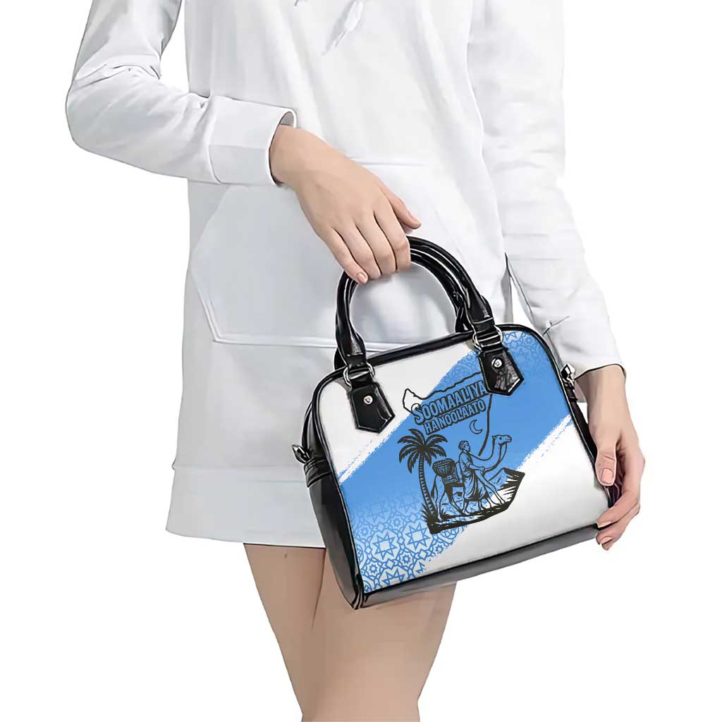 Somalia Shoulder Handbag with Soomaaliya Ha Noolaato Nomad Moon Flag Spirit TS04