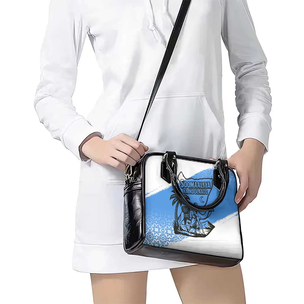 Somalia Shoulder Handbag with Soomaaliya Ha Noolaato Nomad Moon Flag Spirit TS04