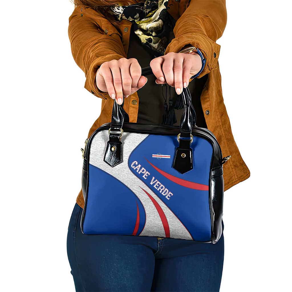 Cape Verde Shoulder Handbag with Blue Red Flag Nós Kretxeu Spirit TS04
