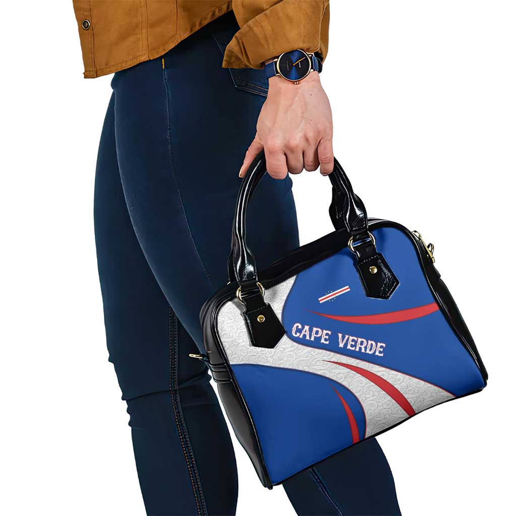 Cape Verde Shoulder Handbag with Blue Red Flag Nós Kretxeu Spirit TS04