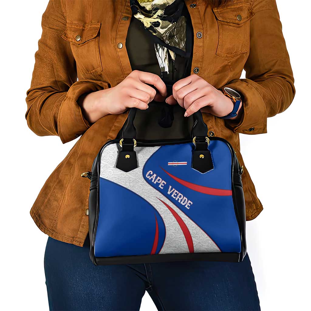 Cape Verde Shoulder Handbag with Blue Red Flag Nós Kretxeu Spirit TS04