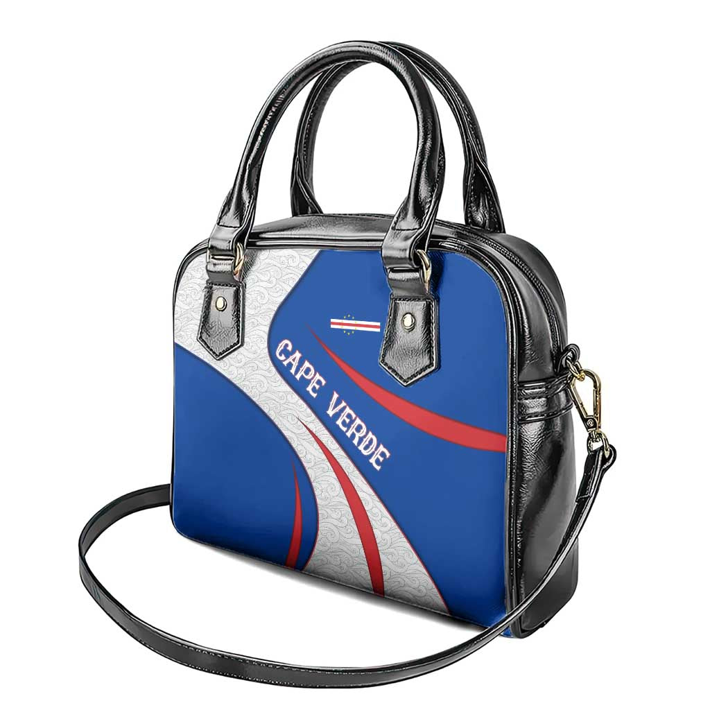 Cape Verde Shoulder Handbag with Blue Red Flag Nós Kretxeu Spirit TS04