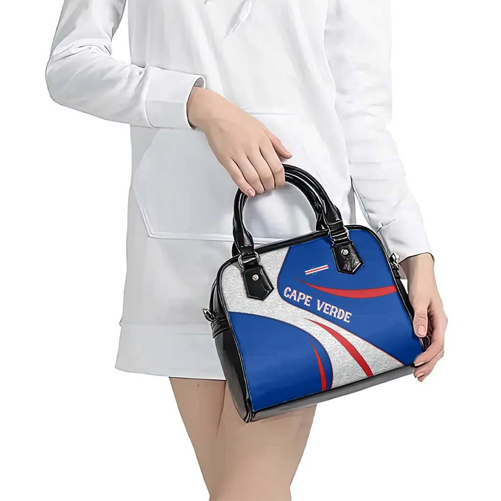 Cape Verde Shoulder Handbag with Blue Red Flag Nós Kretxeu Spirit TS04
