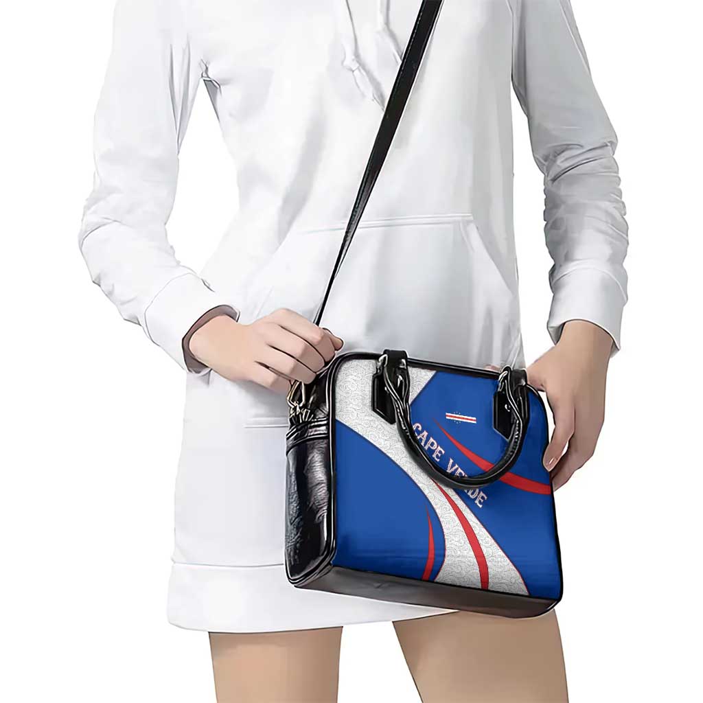 Cape Verde Shoulder Handbag with Blue Red Flag Nós Kretxeu Spirit TS04
