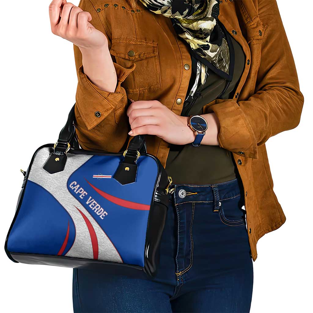 Cape Verde Shoulder Handbag with Blue Red Flag Nós Kretxeu Spirit TS04