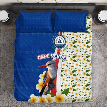 Cape Verde Bedding Set Kingfisher Bird Floral Flag Spirit TS04