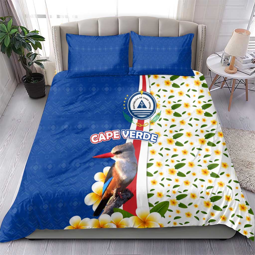 Cape Verde Bedding Set Kingfisher Bird Floral Flag Spirit TS04