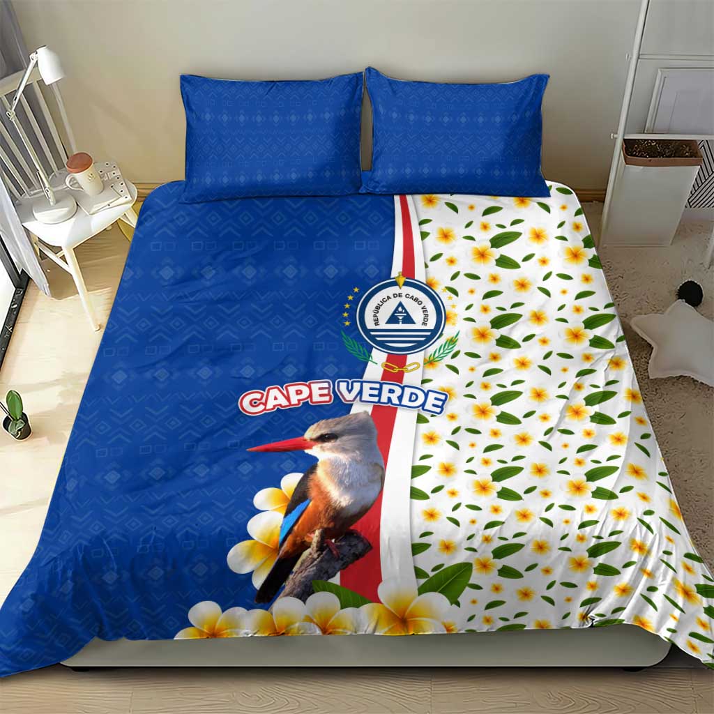 Cape Verde Bedding Set Kingfisher Bird Floral Flag Spirit TS04