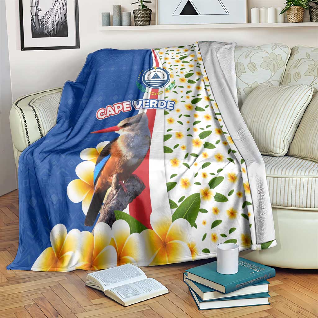 Cape Verde Blanket Kingfisher Bird Floral Flag Spirit TS04