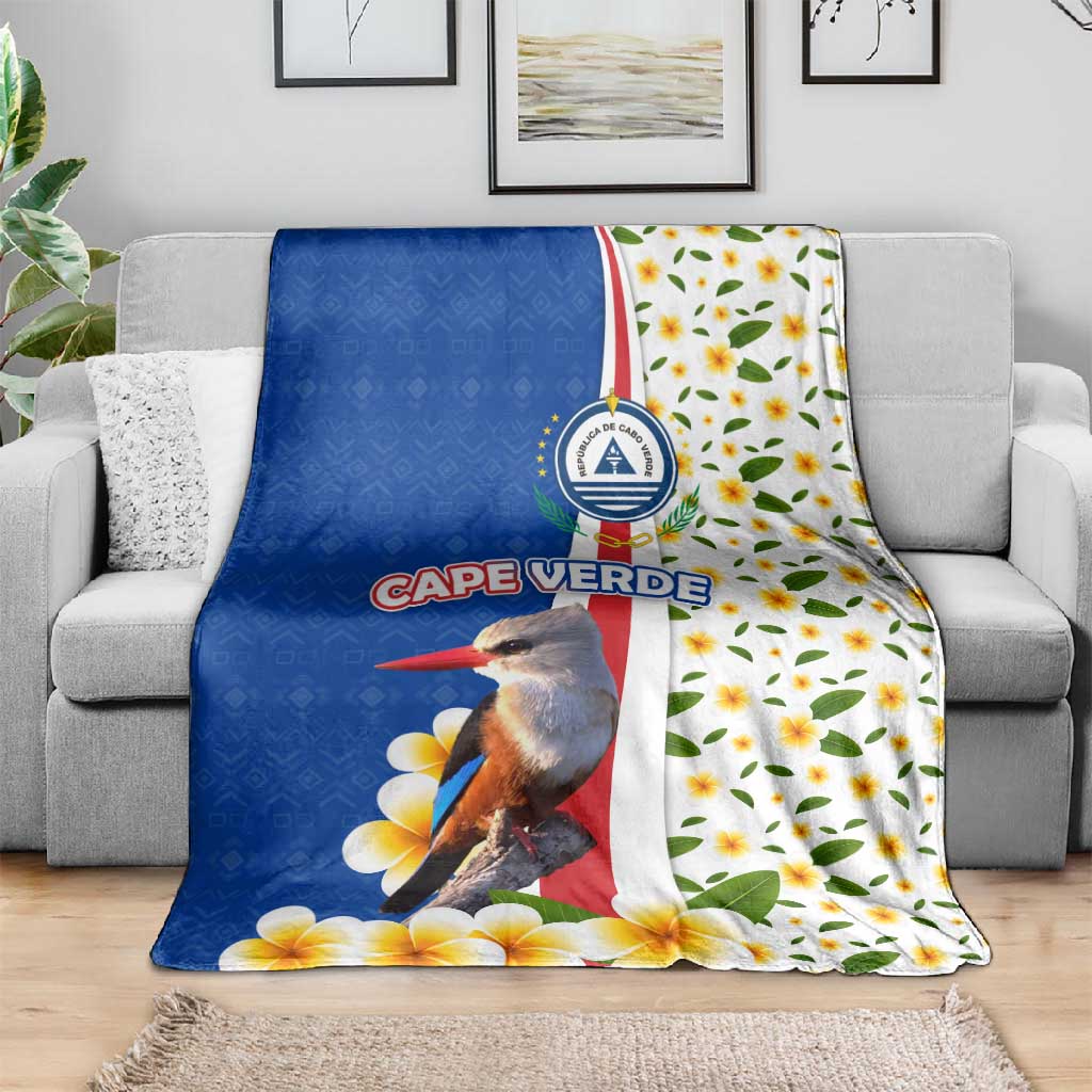 Cape Verde Blanket Kingfisher Bird Floral Flag Spirit TS04