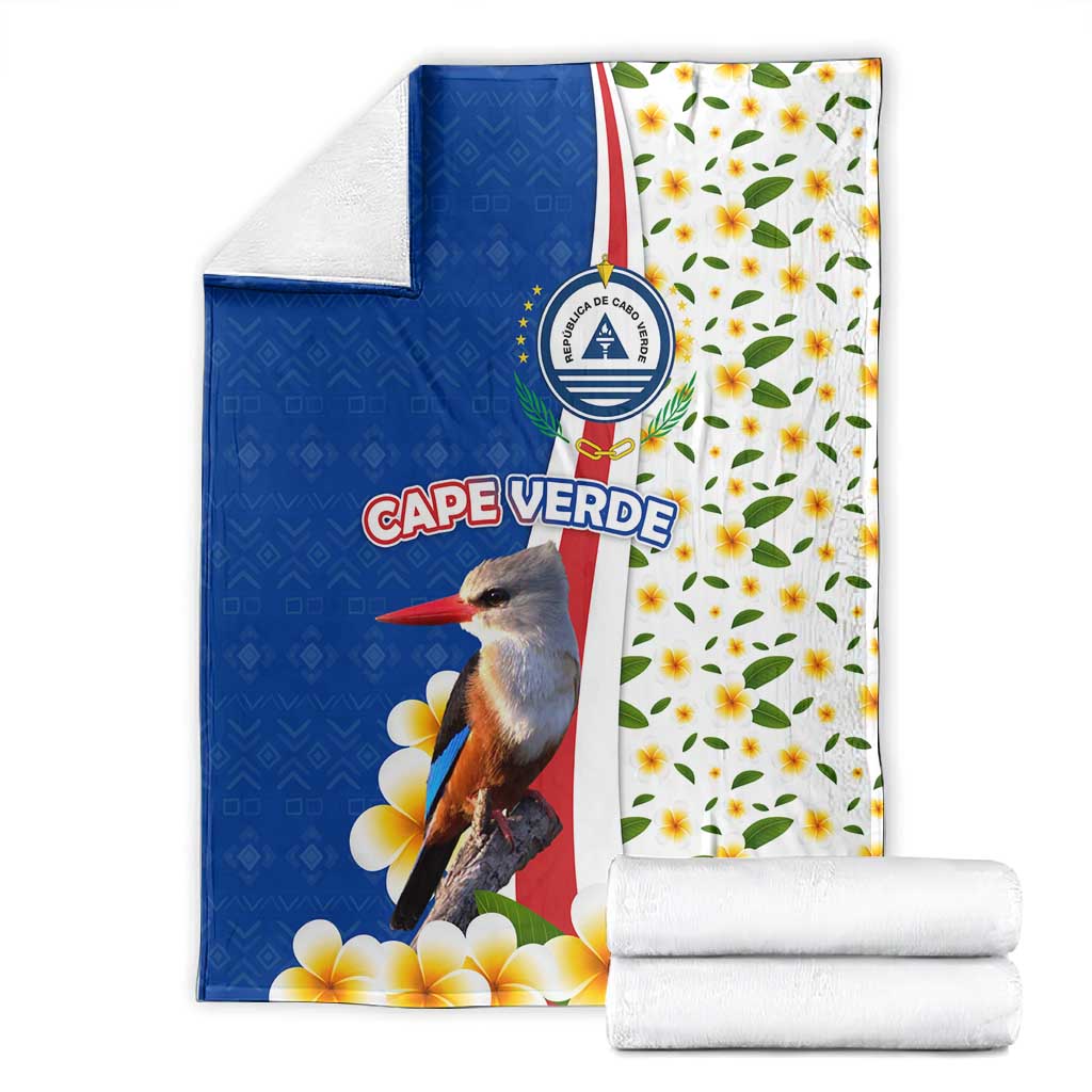 Cape Verde Blanket Kingfisher Bird Floral Flag Spirit TS04