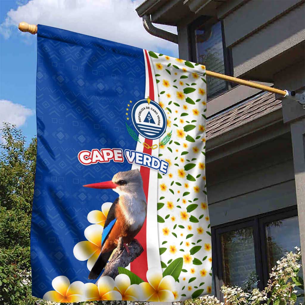 Cape Verde Garden Flag Kingfisher Bird Floral Flag Spirit TS04