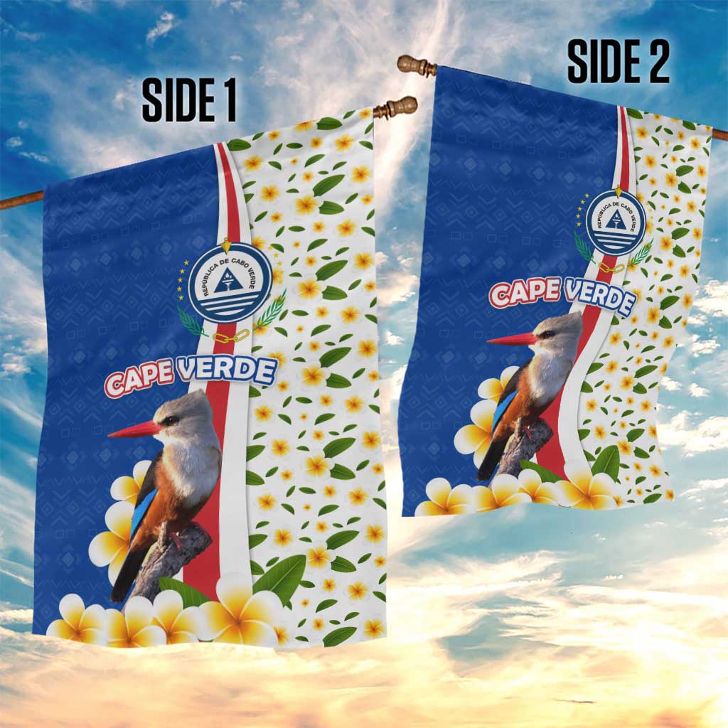 Cape Verde Garden Flag Kingfisher Bird Floral Flag Spirit TS04