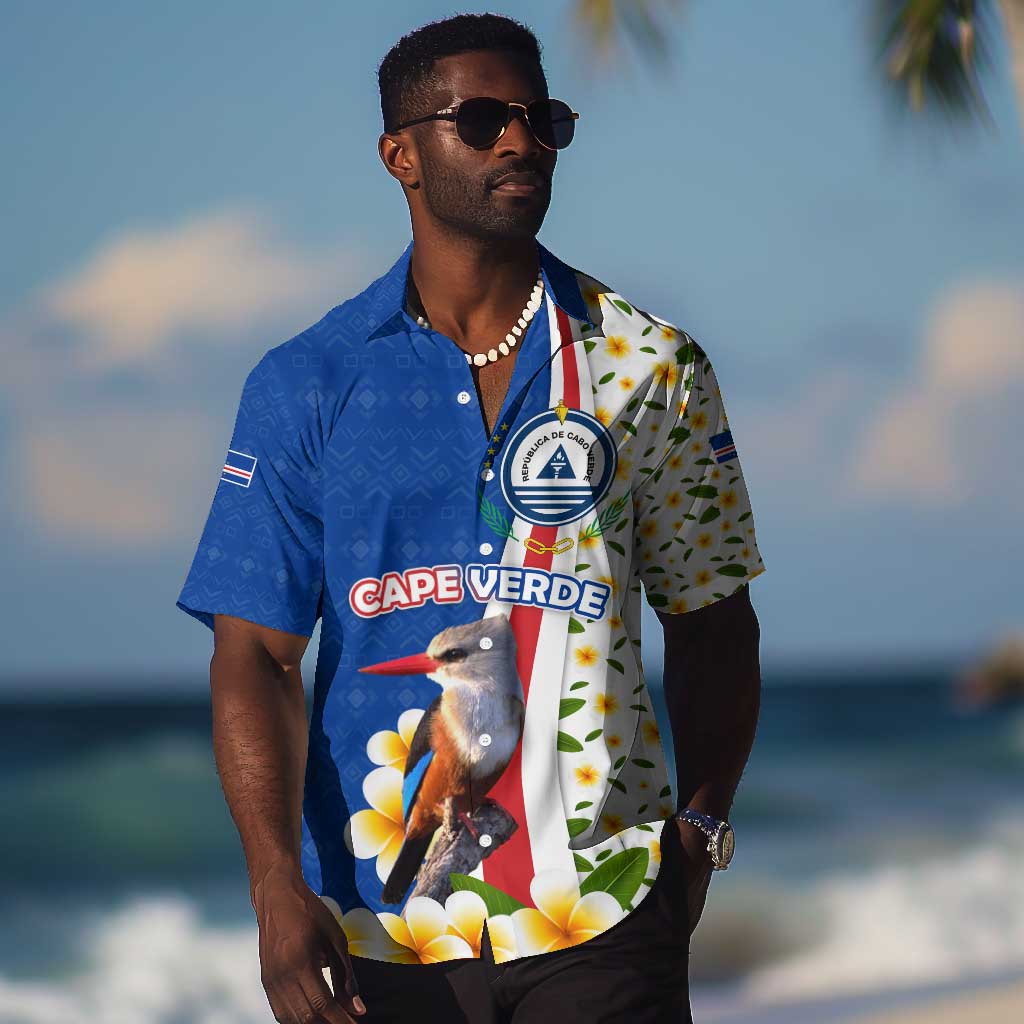 Cape Verde Hawaiian Shirt Kingfisher Bird Floral Flag Spirit TS04