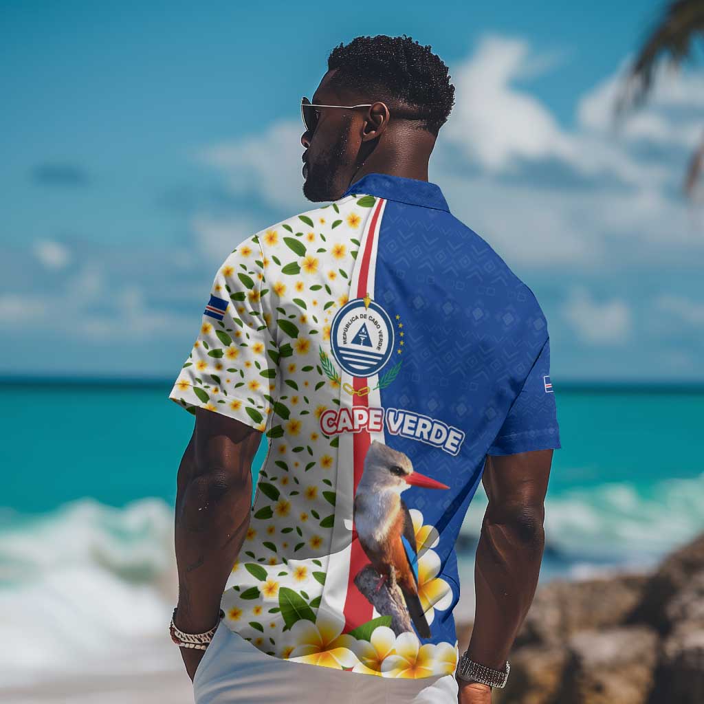 Cape Verde Hawaiian Shirt Kingfisher Bird Floral Flag Spirit TS04