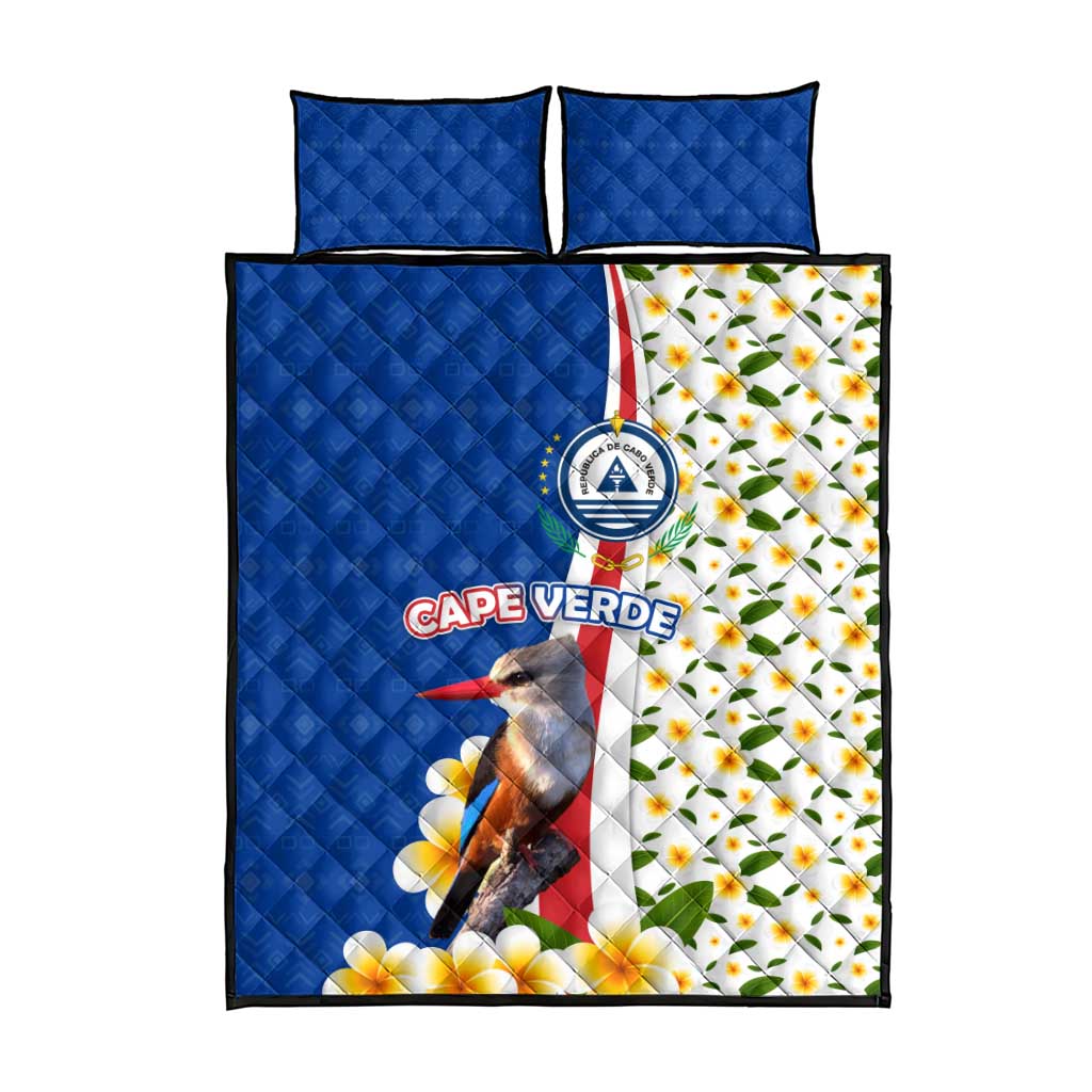 Cape Verde Quilt Bed Set Kingfisher Bird Floral Flag Spirit TS04