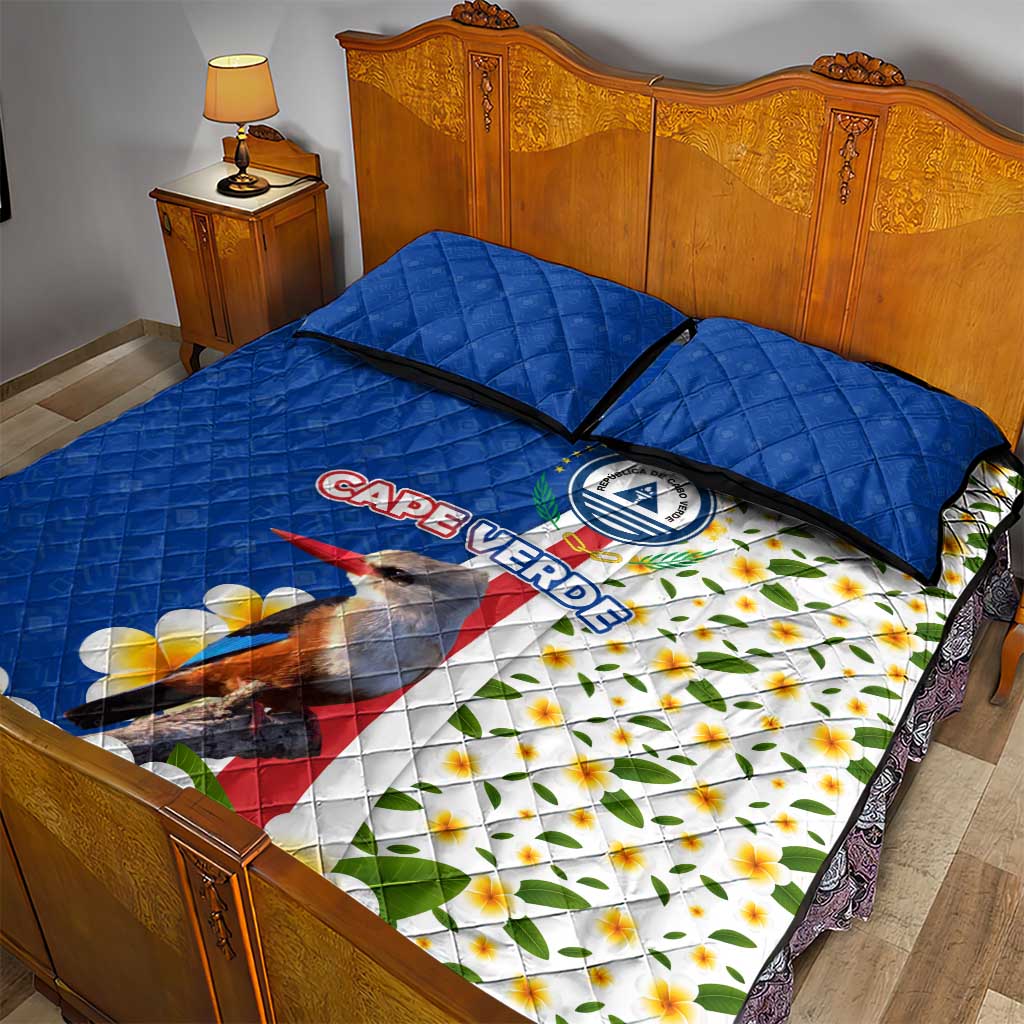 Cape Verde Quilt Bed Set Kingfisher Bird Floral Flag Spirit TS04