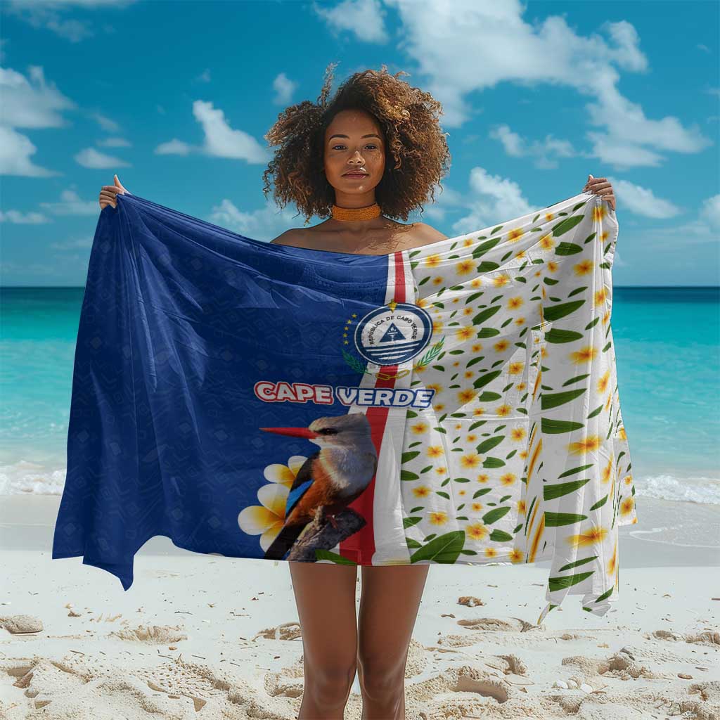 Cape Verde Sarong Kingfisher Bird Floral Flag Spirit TS04