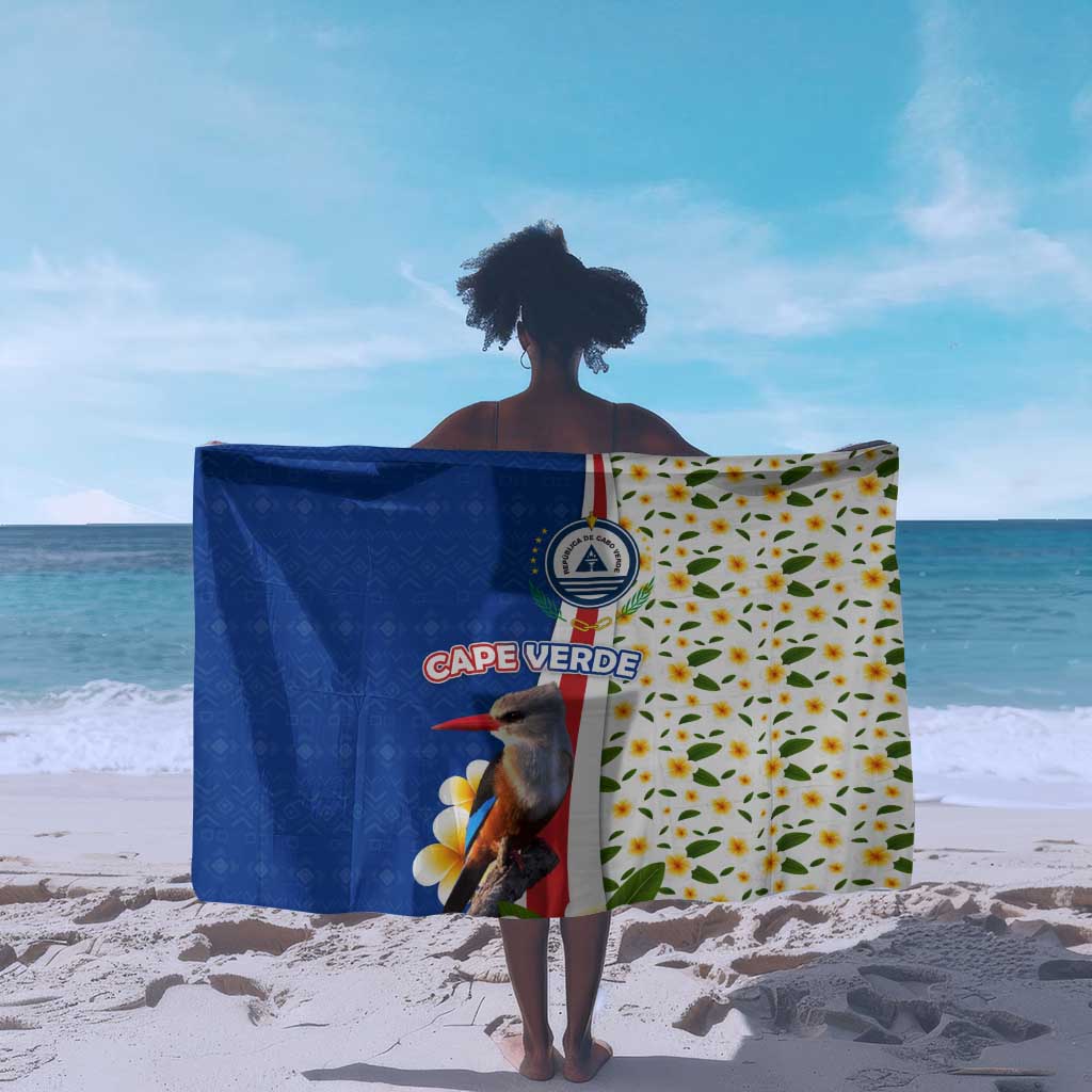 Cape Verde Sarong Kingfisher Bird Floral Flag Spirit TS04